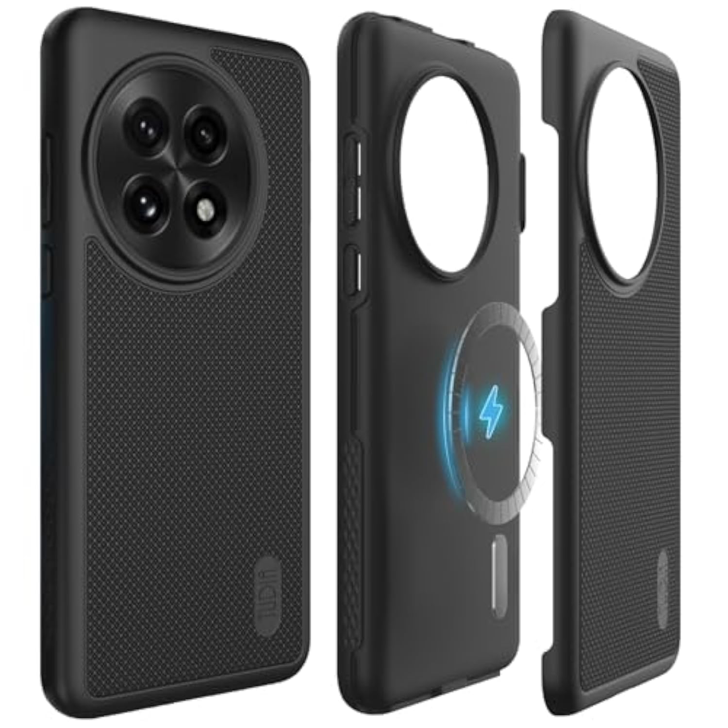 TUDIA MergeGrip [Magsafe Compatible] for OnePlus 13 Case 5G (2025) - [Military Grade Drop Tested] Dual Layer Shockproof Slim Heavy Duty Tough Cover Phone Cases - Black