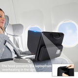 BUG 14.2-15.6 Inch Laptop Sun Shade Bag, Chromebook Protective Sleeve Case Shoulder Bag with Sun Hood Foldable Portable Shield Cover for Working Outside, Computer Hard Shell Case(Patent Pending)