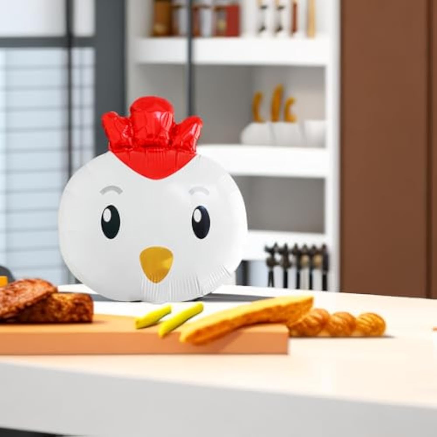 6Pcs Chicken Balloons Farm Animal Decorations Balloons Birthday Baby Shower Party Supplies