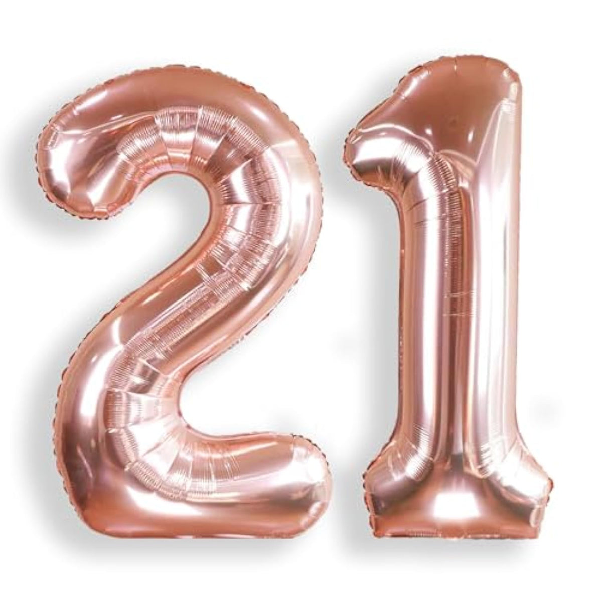 40 Inch Big Rose Gold Foil Mylar Number Balloons For Women 21St Birthd