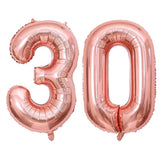 40 Inch Rose Gold 30 Number Balloons Giant Jumbo Huge 30 Foil Mylar Helium Number Digital Balloons Rose Gold Birthday Mylar Digital Balloons Dirty 30Th Birthday Party 30Th Anniversary Events Party