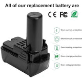 2Pack 3.5Ah Battery For Hitachi 10.8V-12V Bcl1015 Battery Bcl1015 Bcl1015S 331065 329369 329370 329371 329389