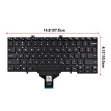 Replacement Keyboard Compatible With Dell Latitude 7400 3400 5400 7410 5401, Not Fit For Latitude 7400 2-In-1 Black No Frame Us Layout