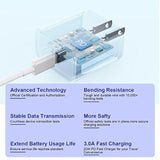 10Ft Iphone Fast Charger,3Pack Extra Long[Apple Mfi Certified]Iphone Charger Fast Charging Quick 10Foot Usb C To Lightning Cable Cord Adapter Block For Iphone 14 Pro Max/14 Plus/13/12Mini/11/Xs/X/Ipad