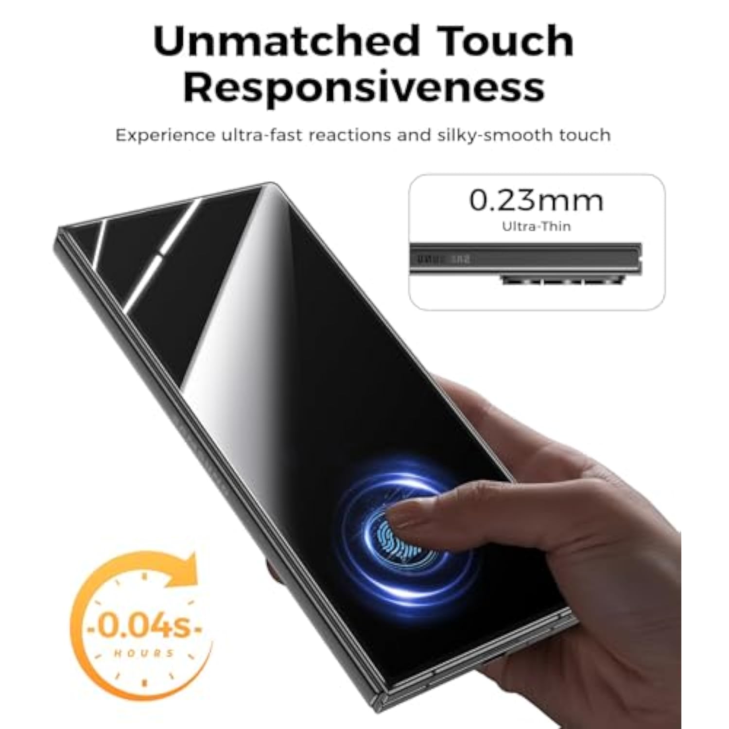Glasswarrior Ar Screen Protector For Samsung Galaxy Z Fold 7, 9H+ Shatterproof [Military-Grade Protection], Superior Scratch Resistance Anti-Reflective Tempered Glass Screen Protector
