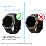 Screen Protector Compatible For Amaztim/Kospet Tank T3 Smart Watch 1.43" (3 Pack) For T3E Smart Watch Tempered Glass Protector