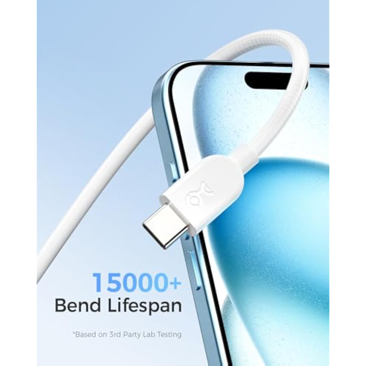 Cable Matters 3-Pack Extreme Flexible USB C Charging Cable 3ft in White, Up to [60W Charging, 480Mbps] Apple CarPlay, Android Auto, USB C Charger Cable for iPhone 16/15, Galaxy S24, iPad Pro