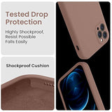 Compatible With Case For Iphone 11 Pro Max Case, Silicone [Camera Protecion] Upgraded Phone Case With Soft Anti-Scratch Microfiber Lining, 6.5 Inch Light Brown
