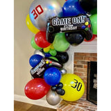 2 Pcs Video Game Controller Mylar Balloon Theme Party Boys Gaming Birthday Decorations