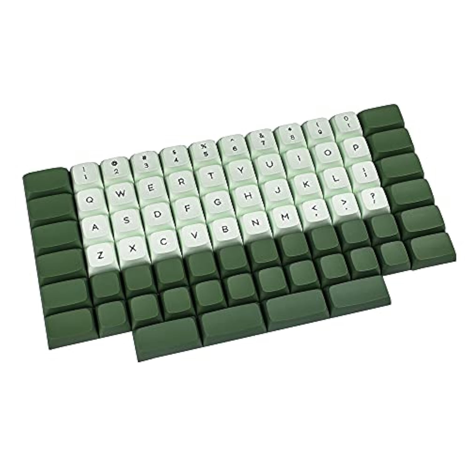 Zda Similar To Xda Keycaps Thick Pbt Matcha Dye-Sublimation Keycap Set For Erg