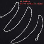 50 Pack Necklace Chains Bulk Silver Plated Necklace Chain Silver Chain Necklaces For Diy Jewelry Making Supplies, 1.2Mm 18 Inches