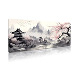 Japanese Large Gaming Mouse Pad Anime Extended Mouse Pad With Stitched Edges 3Mm For Home Office, 31.5 X 11.8 Inch