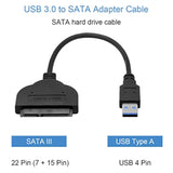 Sata To Usb Adapter Cable For 2.5" Hdd Ssd, Usb 3.0 To Sata Iii Hard Driver Co