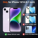 MARKILL Compatible with iPhone 14 Case and iPhone 13 Case 6.1 Inch with Built-in 360° Rotating Ring Stand, Military Grade Drop Protection Full Body Rugged Heavy Duty Durable Cover