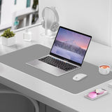 Dry Erase Mouse Pad, Real Writable & Erasable Desk Pad, Waterproof, Anti-Scratch, Heat Resistant Large Mouse Pad, Dry & Wet Erase Desk Mat, For Office Home Classroom (Grey, 23.6" X 11.8")