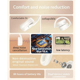 L50 Noise-Cancelling Headphones, Wireless Over-Ear Bluetooth Headphones, 50-Hour Playback Time, High-Resolution Audio, Bass, Memory Foam Ear Cups,