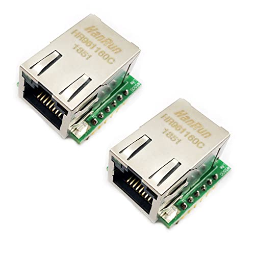 2Pcs Usr-Es1 W5500 Chip New Spi To Lan Ethernet Converter Tcp/Ip Module Compatible With Ar-Duino