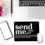 Christian Mouse Pad, Bible Verse Mouse Pads For Desk, Isaiah 6 8 Your 41 Is Coming, Scripture Non-Slip Rubber Base Mouse Pads For Wireless Mouse, Computers, Laptop, Office, 9.5X7.9 Inch