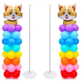 2 Set Balloon Column Kit — 6.56ft Stand for Baby Shower & Party Decorations