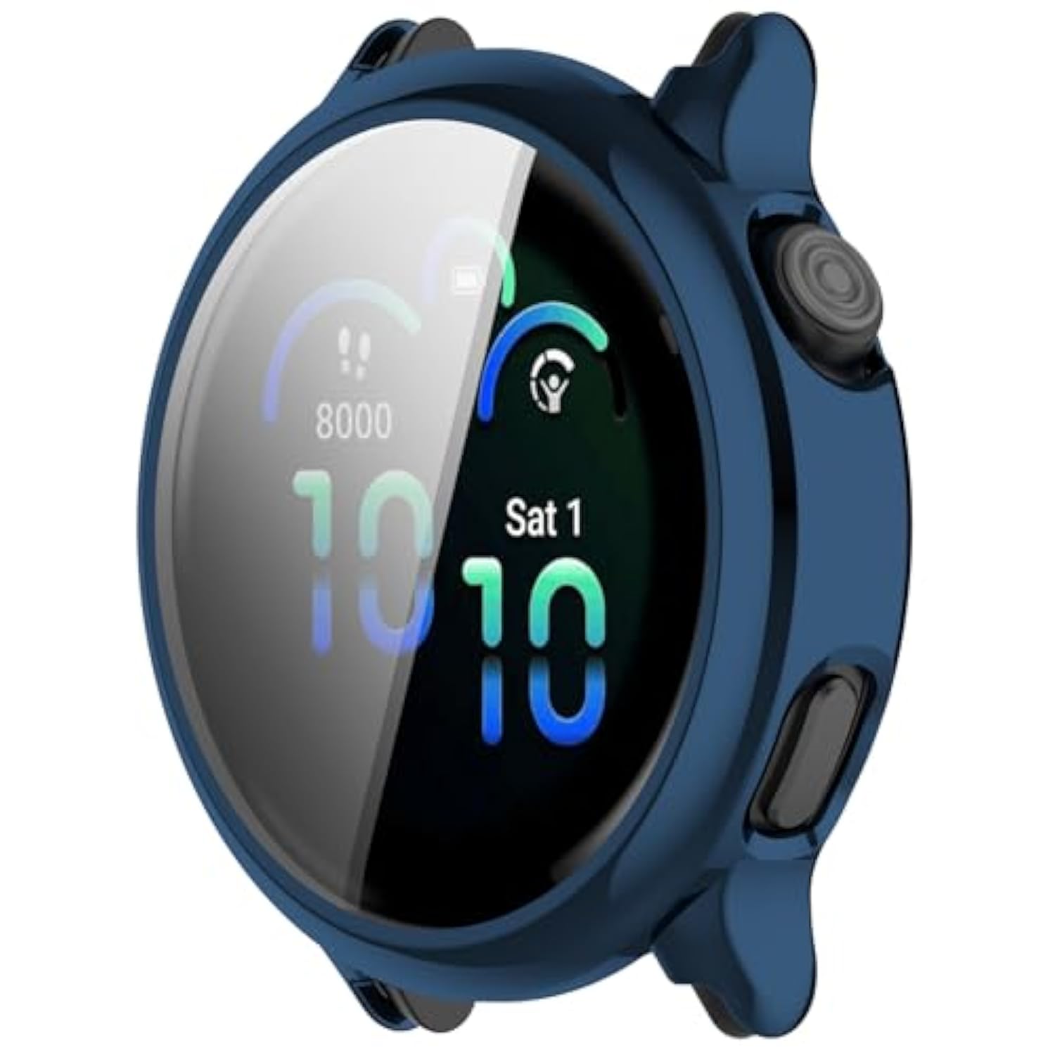 7Pack Compatible With Garmin Vivoactive 6 Smartwatch Screen Protector Case Watch Face Cover Full Protection