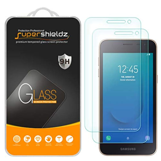 (2 Pack) Designed For Samsung Galaxy J2 Core / J2 Shine / J2 Pure/Galaxy J2 (Metropcs) Tempered Glass Screen Protector, 0.33Mm, Anti Scratch, Bubble Free