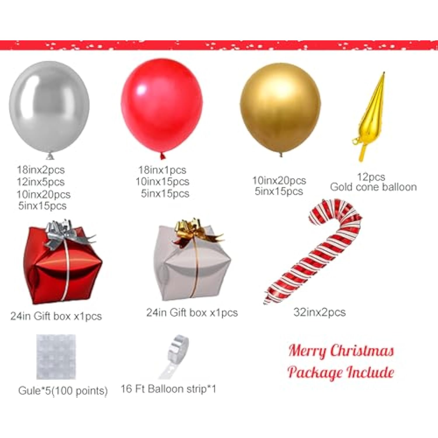 137Pcs Red White And Blue Balloon Garland Kit Patriotic Balloon For Gr