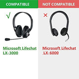 Ear Pads Cushions Cups Replacement Compatible With Microsoft Lifechat Lx-3000 Headset Headphone Earpads Cushions Foam Pillow