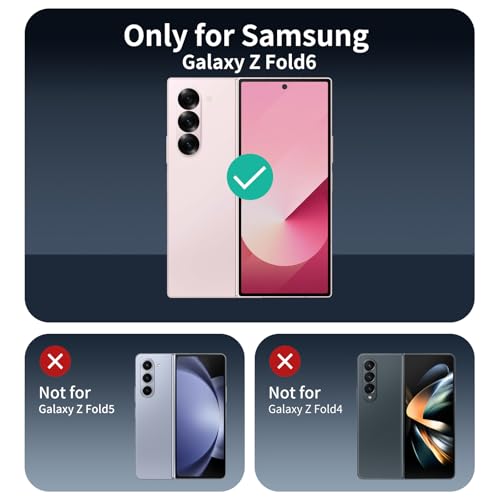 Privacy Screen Protector for  Galaxy Fold 7 FE & Fold 6, Anti-Spy Tempered Glass, 9H Hardness Double Shatterproof, Impact Resistant & Scratch