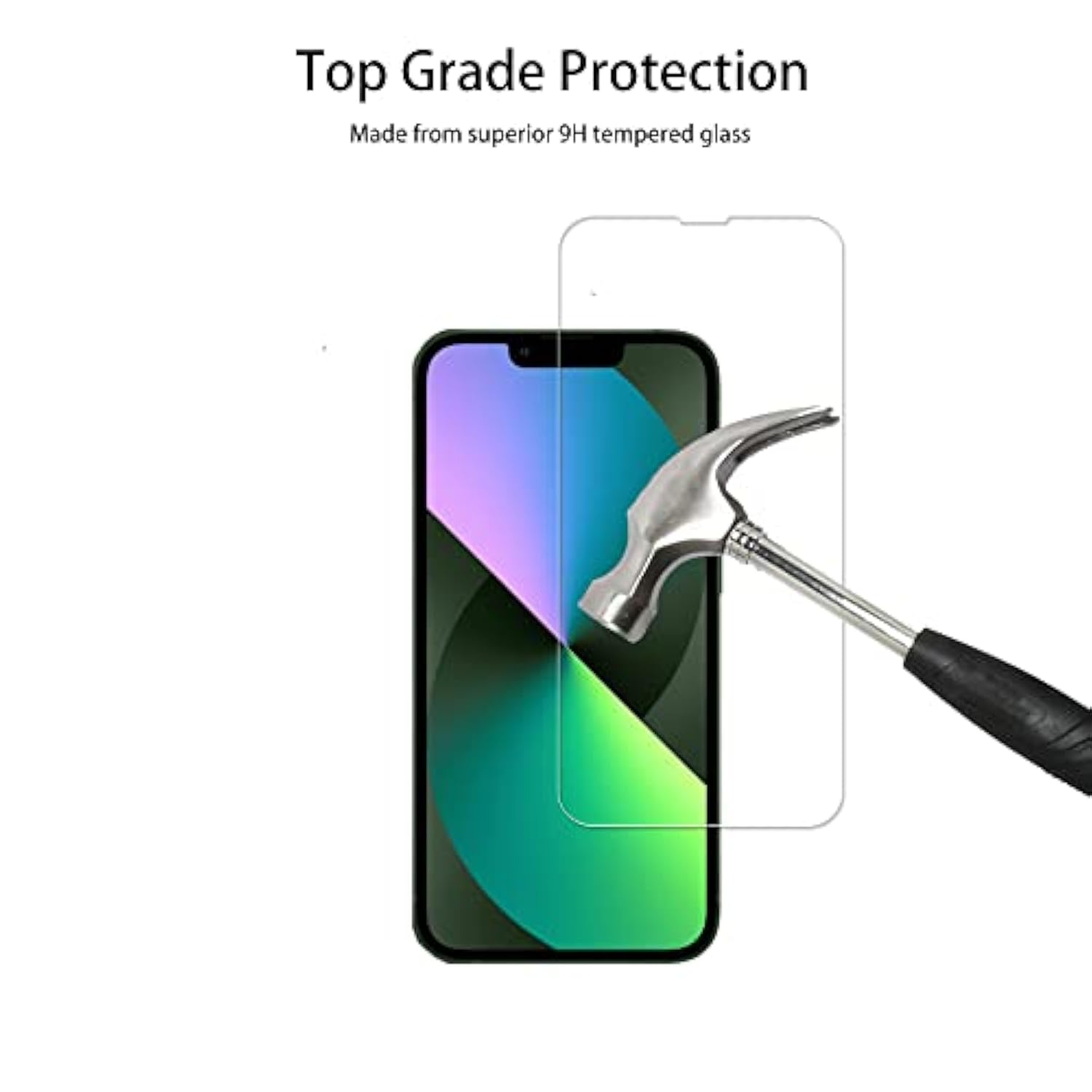 iPhone 13 6.1 Inch Easy Alignment 2 Pack Tempered Glass & Camera Protector