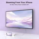 [ MFi Certified] USB C to HDMI Cable Adapter, 4K@60Hz Type C to HDMI Cable 6FT USB-C Digital AV Adapter Sync Screen Connector for iPhone 17 16
