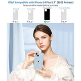 Compatible With Iphone 14 Plus Case With Screen Protector + Camera Lens Protector, [Non-Yellowing] Clear Glitter Protective Shockproof Phone Case For Women Girls, 6.7 Inch - Sparkle Clear