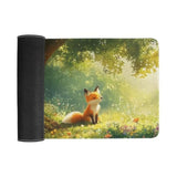 Fox Mouse Pad - Large Gaming Desk Mat With Cheerful Fox In Sunlit Forest Design, Non-Slip, Water-Resistant, Stitched Edges (30X60Cm)