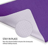 3In1 Anti Slip Silicone Dots Multi-Functional Microfiber Cloth Mouse Pad, Portable & Washable Keyboard Cover For Laptop And Screen Microfiber Cleaning Cloth 2Pcs One Set Purple