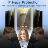 JETech Privacy Screen Protector for Samsung Galaxy S25 Ultra 5G, Anti-Spy Flexible TPU Film, Fingerprint Unlock Compatible, 2-Pack