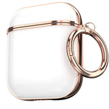 For Airpods Case, Cute Airpod Case Protective Hard Airpod 2 Cover For Women Men With Keychain For Airpods 2Nd 1St Generation Charging Cover 2&1, White