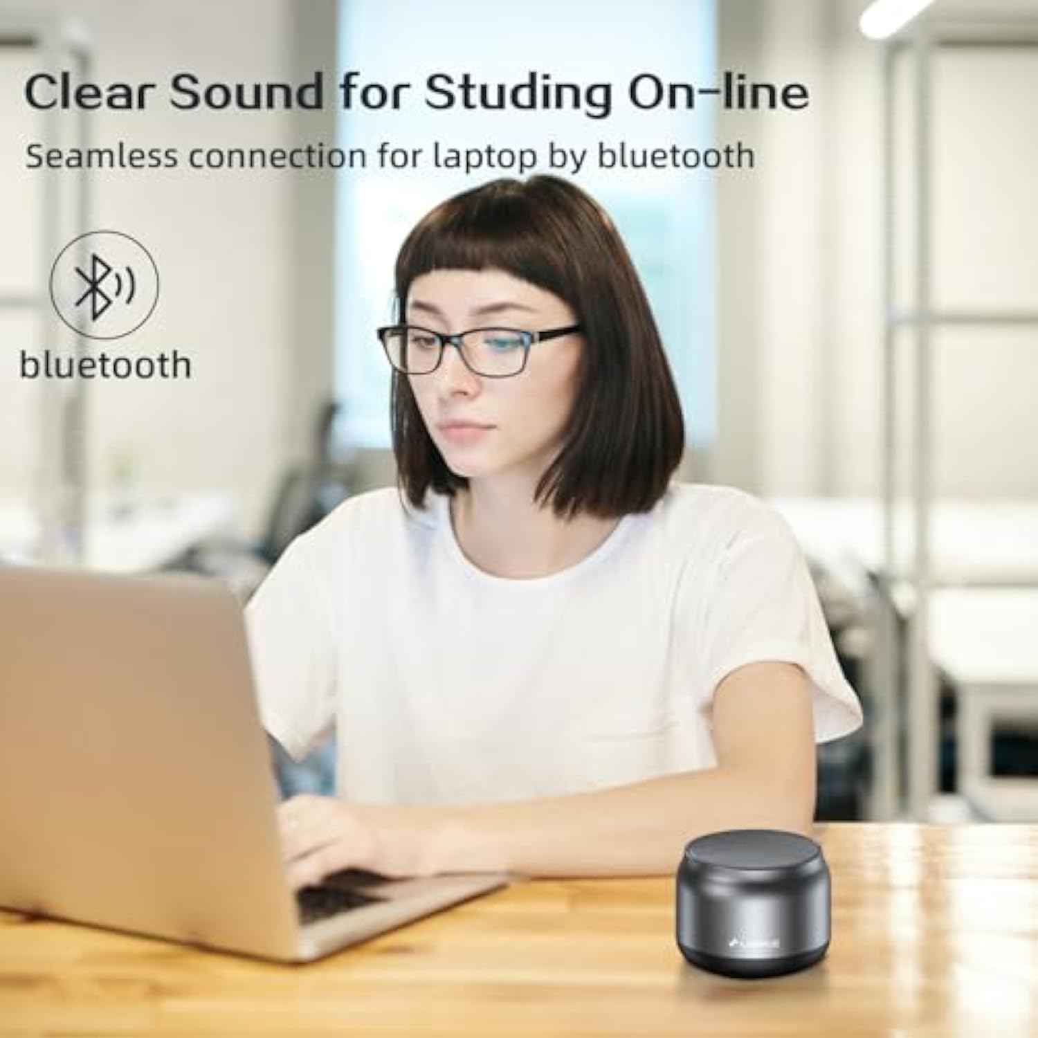 Bluetooth Speaker,Small Portable Speakers,Mini Wireless Speaker With 5W Clear Sound,15H Playback Time,Gift For Men/Women/Kids/Boys/Girls,Home And Outdoor Activities (Gray)