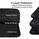 Laptop Case Sleeve 15.6 Inch, Durable Shockproof Protective Computer Carrying Cover With Front Pocket, Briefcase Handbags Laptop Sleeve Bag For 15.6 Inch Hp, Dell, Acer, Asus, Notebook, Black