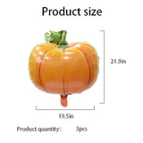 3 Pcs Pumpkin Balloons Fall Harvest Thanksgiving Party Decoration Set
