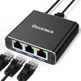 Ethernet Splitter 1 To 3 1000Mbps, Internet Cable Splitter 1 In 3 Out High Speed Switch Network Gigabit For Lan Rj45 Port Router Switch Work With Cat5/5E/6/7/8 Cable