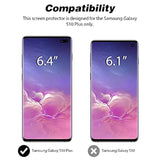2+2 Pack Samsung Galaxy S10 Plus TPU Screen & Camera Protector with Frame