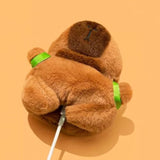 Cute Cartoon Plush Case For Airpods 4 4Rd Generation Case,3D Kawaii Fluffy Turtle Capybara Soft Silicone Cover With Keychain Cool Funny Boys Girls Women For Airpods 4