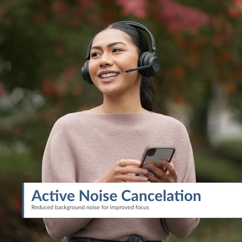 Professional Wireless Headset with AI Noise Cancelation (HS-1500BT II) - Includes ANC and AI-Powered Noise Canceling Tech for Professional Sounding