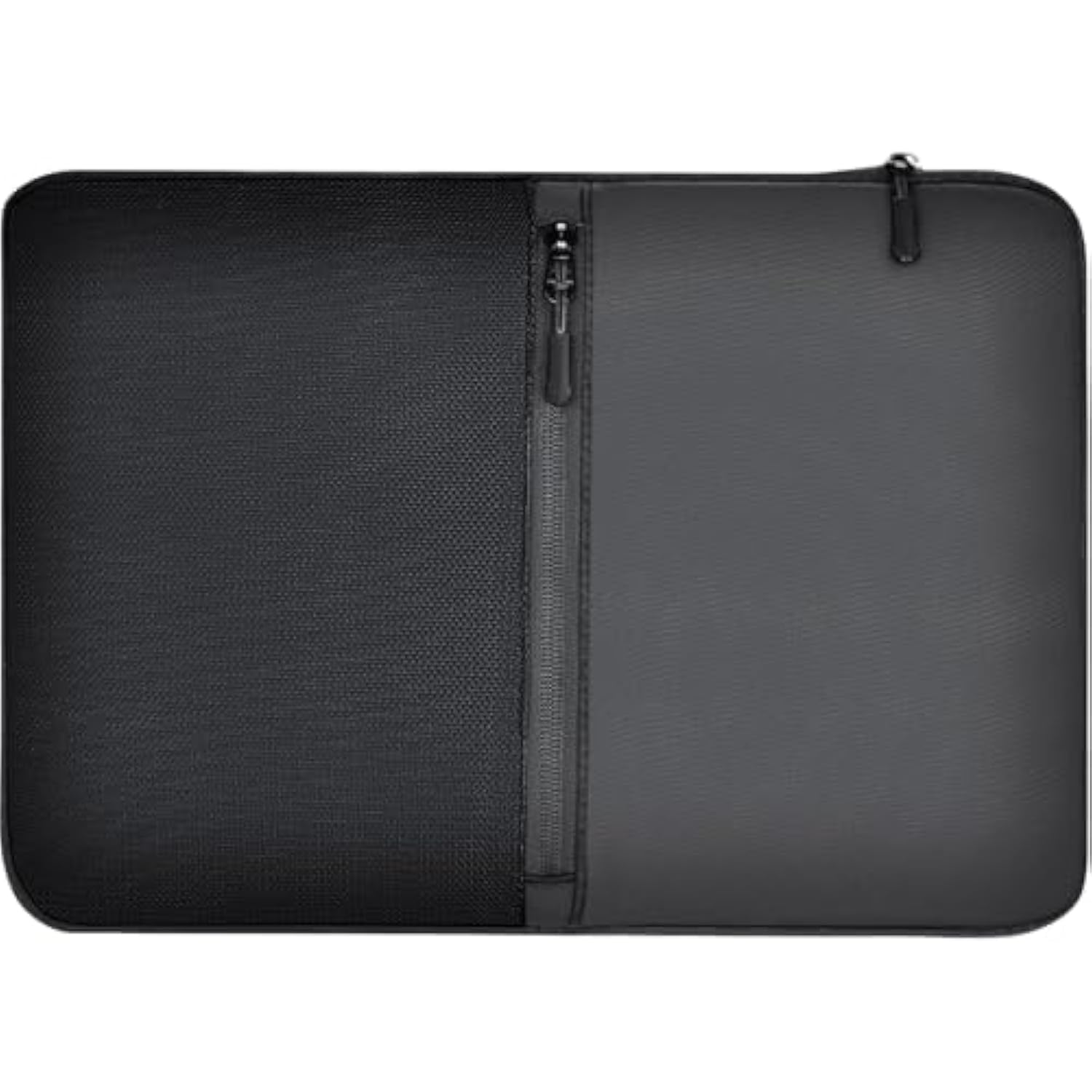 Laptop Sleeve Case 14” To 15” Padded Computer Pounch With Mesh Accessory Pocket Compatible With Macbook Air/Pro Etc., 14 To 15 Inches Shockproof Protective Notebook Carrying Cover Bag Black