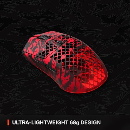 Aerox 3 Wireless: Faze Clan Edition  Holey Rgb Gaming Mouse  18K Dpi Truemove Air Optical Sensor  Ultra-Lightweight Water Resistant Design
