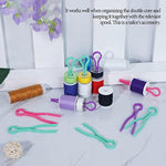 Keep Your Bobbin Threads Matched Up With Your Thread Spoolsbobbin Buddies Set Of 30-Pack Sewing Machine Quilting Supplies Sewing Products Thread Holder Plastic Clips Thread Holders