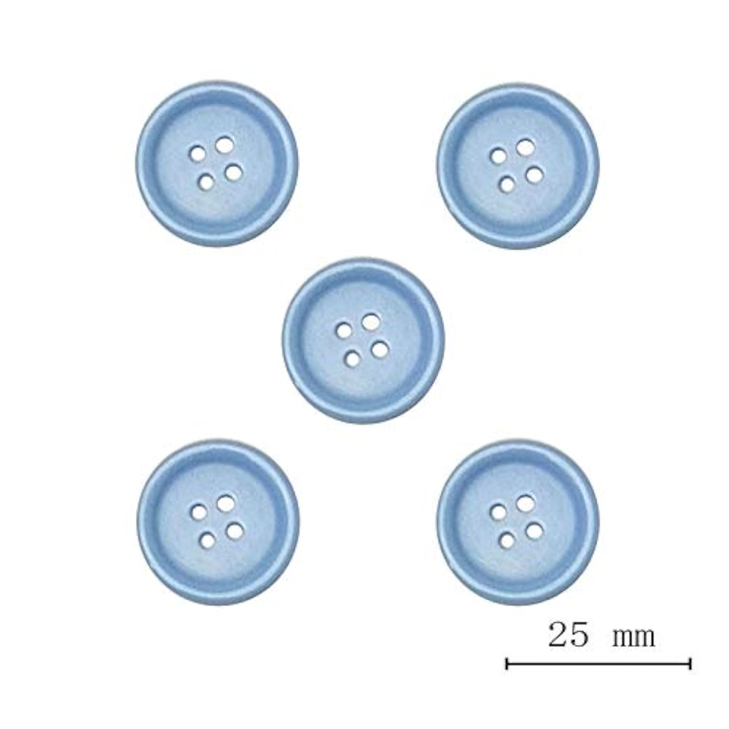 100Pcs Resin Button Solid Color 4Holes Craft Clothe Sewing Card Making