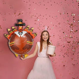 Thanksgiving Turkey Balloons 3Pcs Set for Harvest Festival Theme Party Decoration Decor