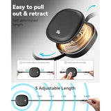 5 In 1 Retractable Usb Type C Cable 100W, Multi Fast Charging Cable 5A Charging Cord Usbc Cable With Usb C/A To Lightning/C Travel Charger For Iphone 16 15 Series,Macbook,Ipad,Samsung S24/S23+(3.86Ft)