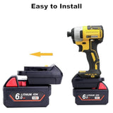 Ml18Dl Battery Adapter Compatible With Dewalt 20V Cordless Tools, Adapter Convert For Milwaukee 18V M18 Battery To Replacement For Dewalt 20V Max Lithium Battery (Adapter Only)