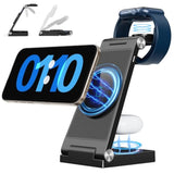 2025 Traveling Wireless Mag-Safe Fast Charging Station,Magnetic 3 In 1 Charger With Light For Iphone 16 15 14 13 12 Pro Max Plus,Apple Watch Series & Air Pods 4 3 2 Pro-Gifts For Wife & Husband
